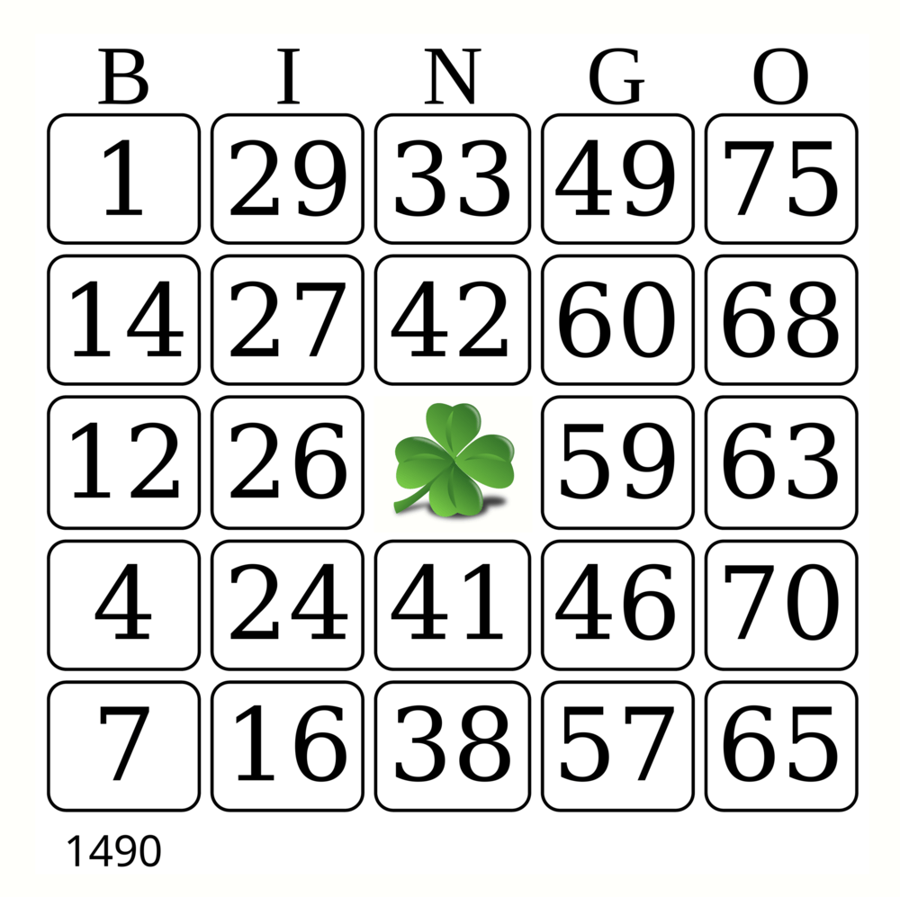 cartelas de bingo